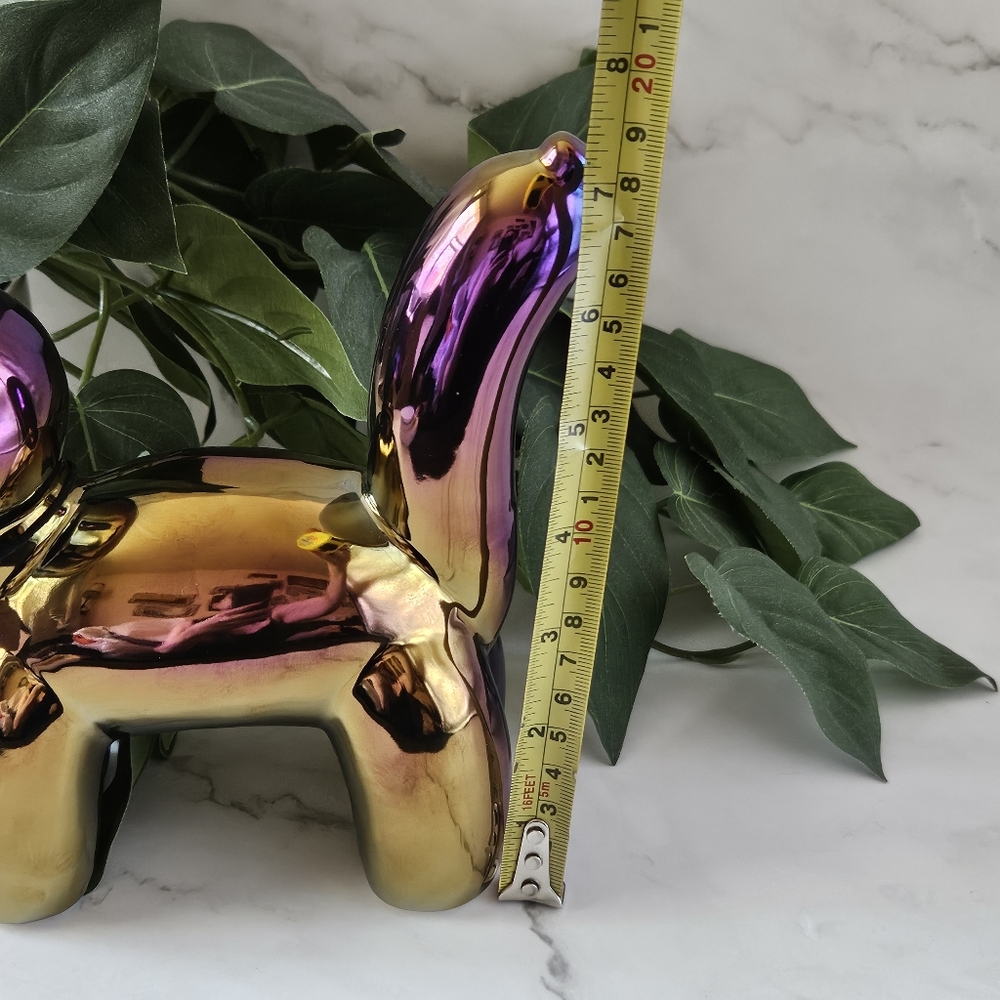 Balloon kitty Cat Cleo One Design Home Aida & Jade nwt Metallic Rainbow iridesce - Picture 8 of 10